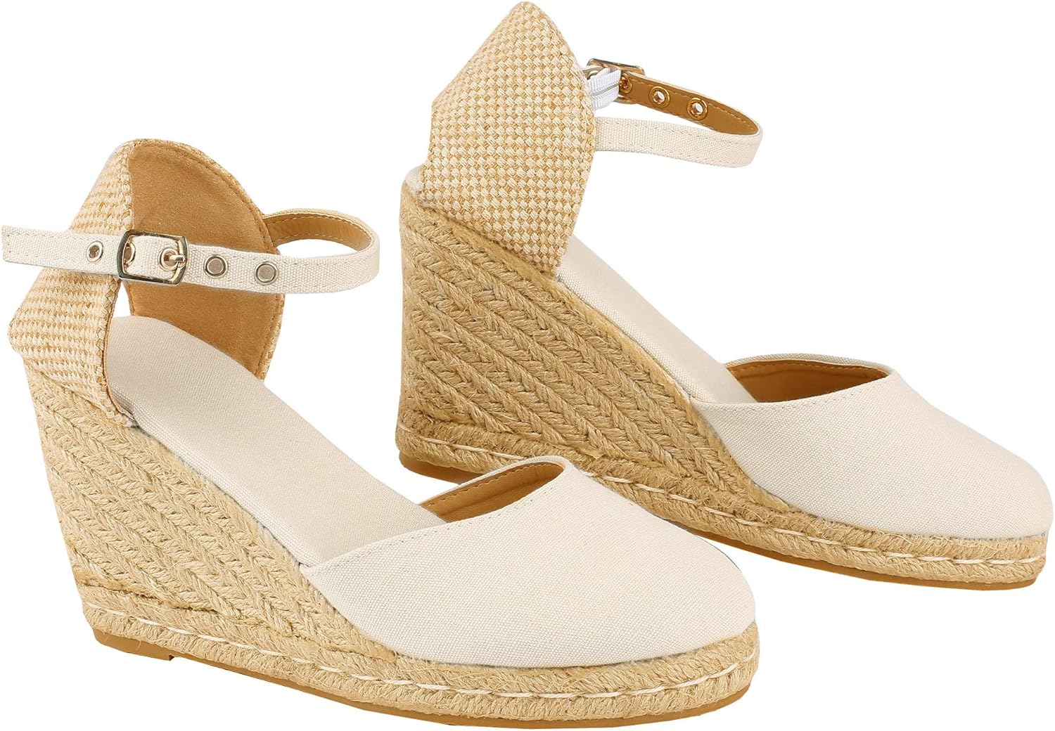 espadrille wedges closed toe black