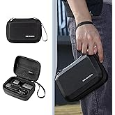 JISONCASE Osmo Pocket 3 Case, Portable Protective Storage Bag, Travel Waterproof Case for DJI Osmo Pocket 3 Creator Combo Camera Accessories (Black)