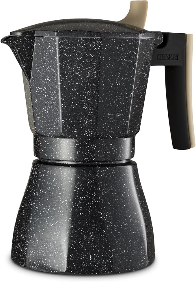 Osaka Stovetop Espresso Maker Aluminum with Marbled