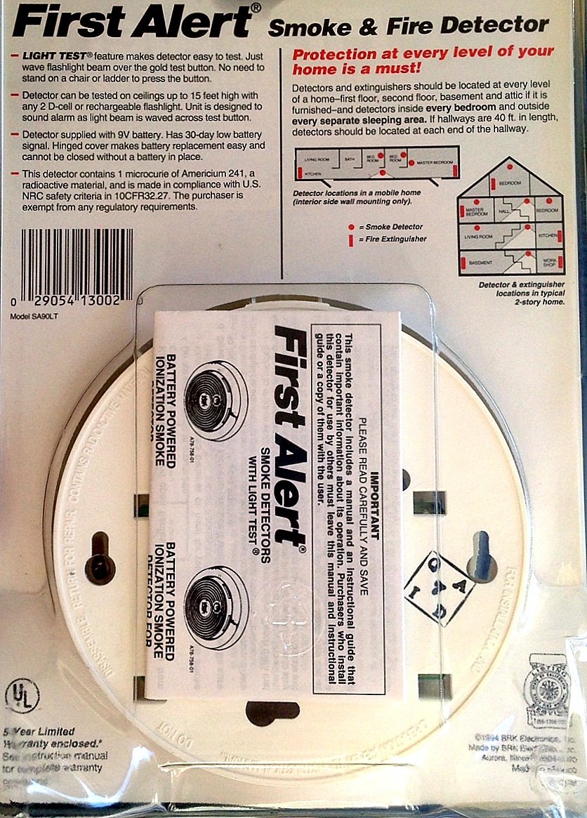 Amazon.com: First Alert sa90lt – Detector de humo y fuego ...