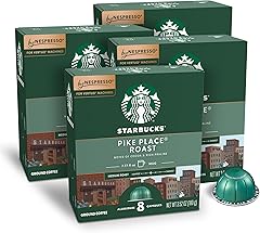 Starbucks by Nespresso Vertuo, Pike Place, Medium Roast Coffee 32-count Coffee Pods, Brews 7.8 oz.