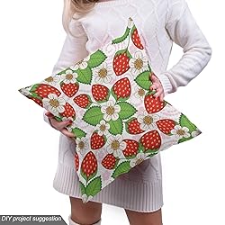 Ambesonne Spring Fabric by The Yard, Floral Pattern