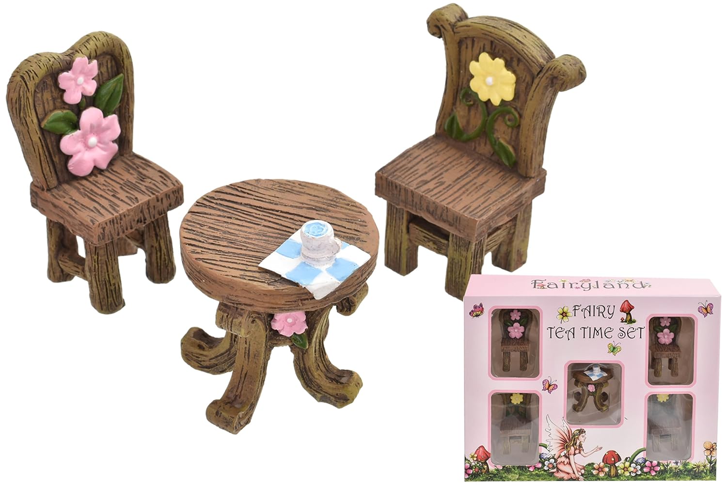 Toyland® 5 Piece Fairyland Fairy Tea Time Set with Accessories Dolls