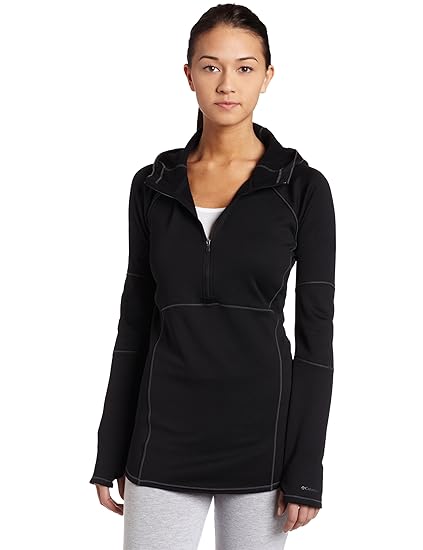 Amazon.com: Columbia Women's I2O 1/2 Zip Hoodie, Black, X-Large: Sports ...