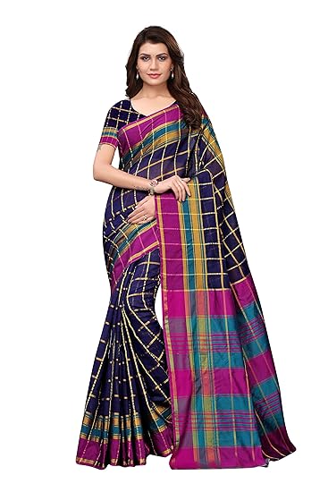 Winza Designer Art Silk with Blouse Piece Saree