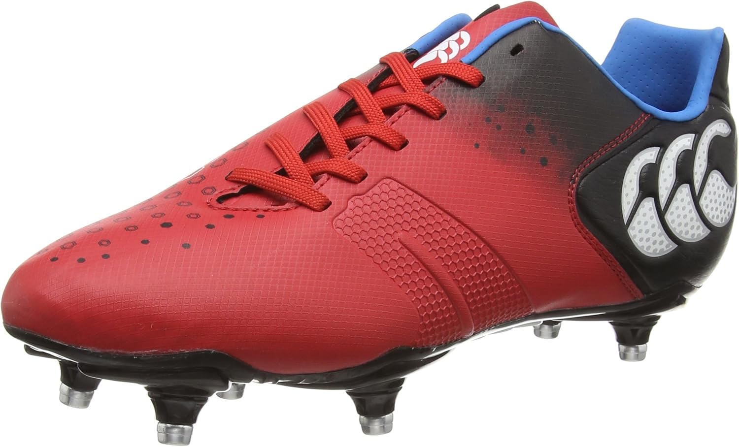 Canterbury Control Club 6 Stud, Men's Rugby Shoes, Red, 13 UK (48 EU