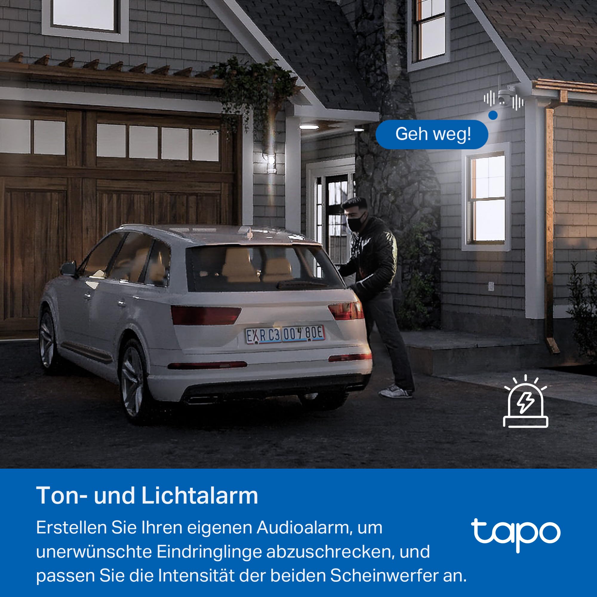 Tapo C501GW 360° 4G LTE Überwachungskamera mit SIM-Kartenslot, kein WLAN erforderlich, Starlight farbige Nachtsicht, AI-Erkennung, DC/PoE-Stromversorgung, IP66, lokaler und Cloud-Speicher, kein WLAN 9