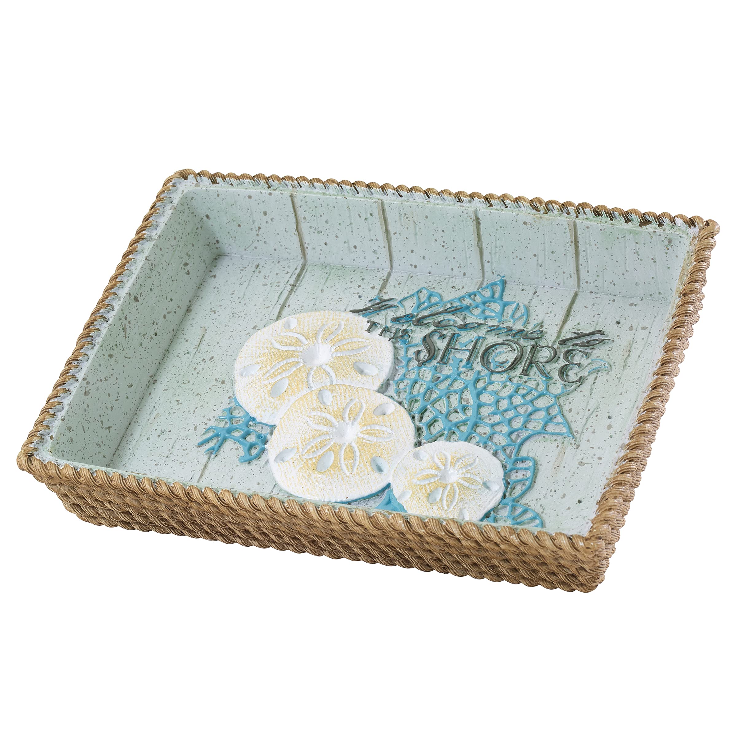 Avanti Linens Beachcomber Collection, Resin, Multicolor, Soap Dish