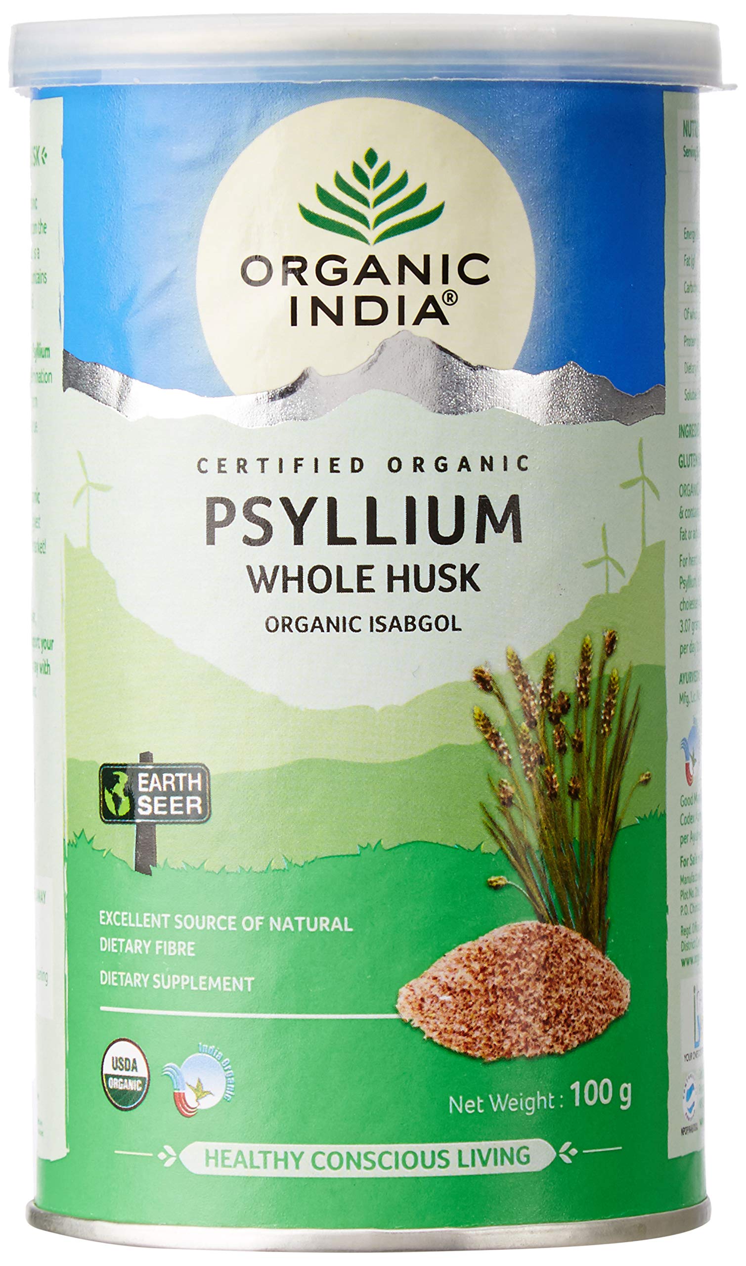 Organic India Psyllium whole husk 100gm Buy Online in United Arab
