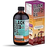 Ethiopian Black Seed Oil - 3.43% Thymoquinone Cold-Pressed Black Cumin Seed from Pure Nigella Sativa - First Pressing Blackseed Non-GMO Improved - 16 Oz Glass Bottle Sweet Sunnah