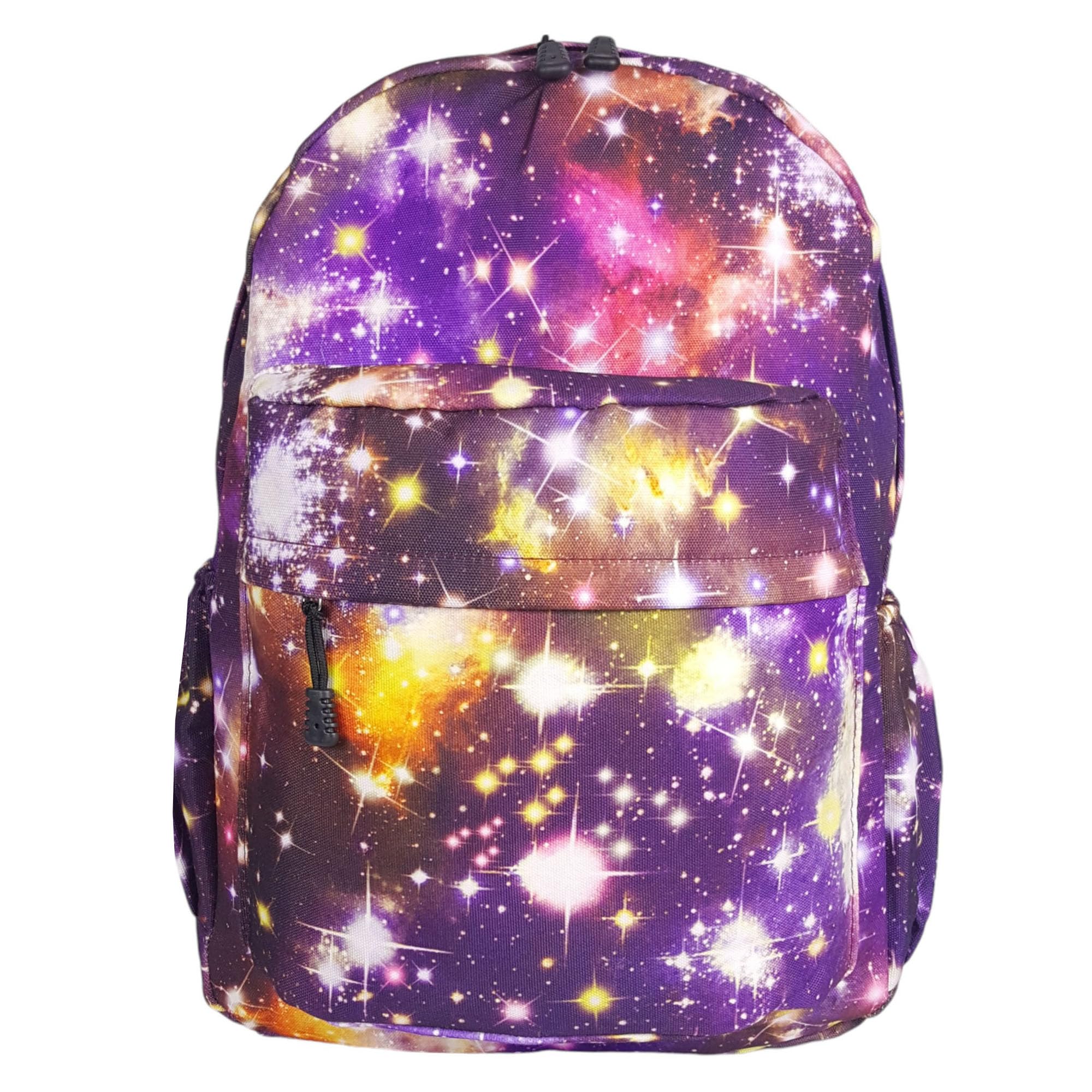 GFM® Galaxy Backpack Rucksack for School, Boys Girls (MNAD-GLX) (GLX-GHJMN-Purple 2)