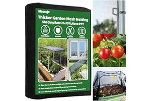 ALAESEJE Stronger Garden Mesh Netting,10 x 20 Ft PPT Nano Bird Net Barrier,Mosquito Netting Screen for Patio Vegetables Plants Balcony,Shading Rate 25-30%