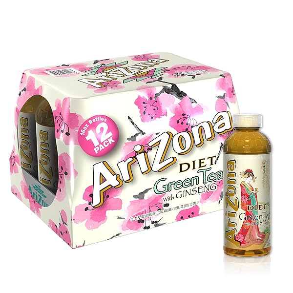 ARIZONA PREMIUM BREWED DIET GREEN TEA, 16 FL...