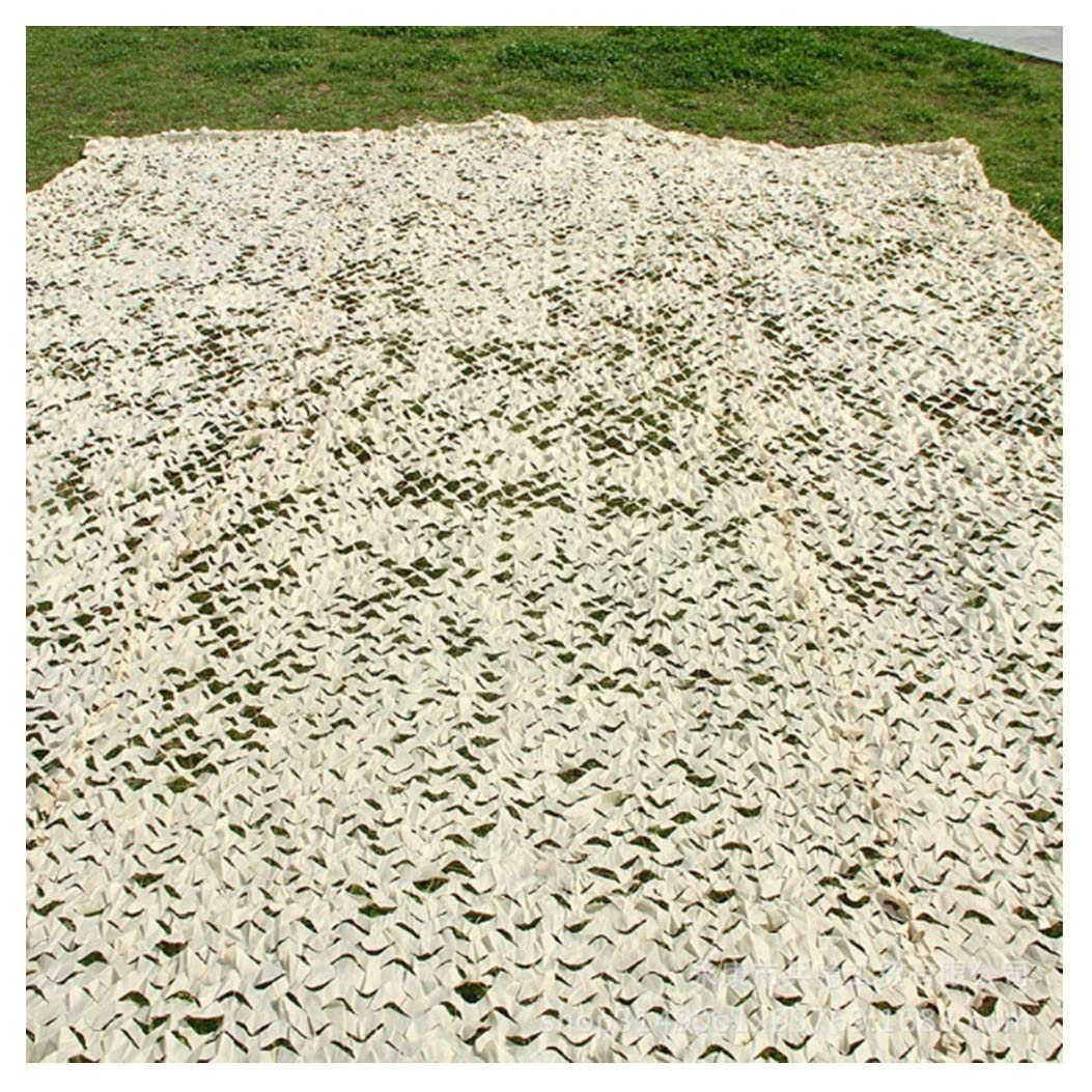 Rete Mimetica Camouflage Beige In Tessuto Oxford 210D – 3x5m, Anti-UV E Impermeabile Per Caccia, Campeggio, Giardino E Decorazione