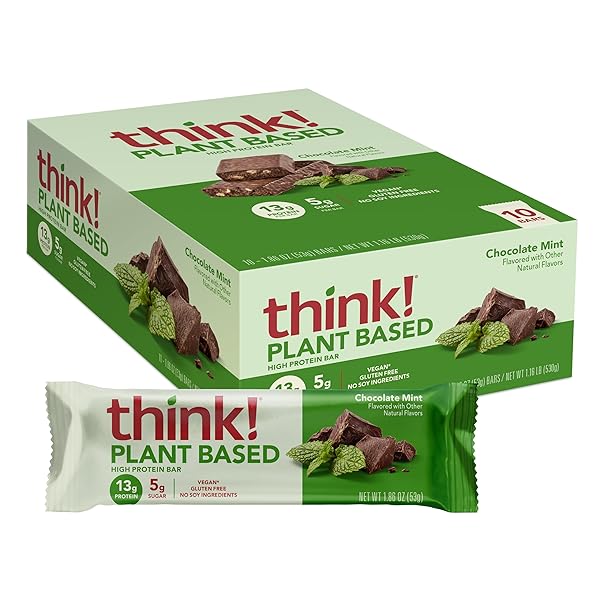 THINK! VEGAN/PLANT BASED HIGH PROTEIN BARS – CHOCOLATE...