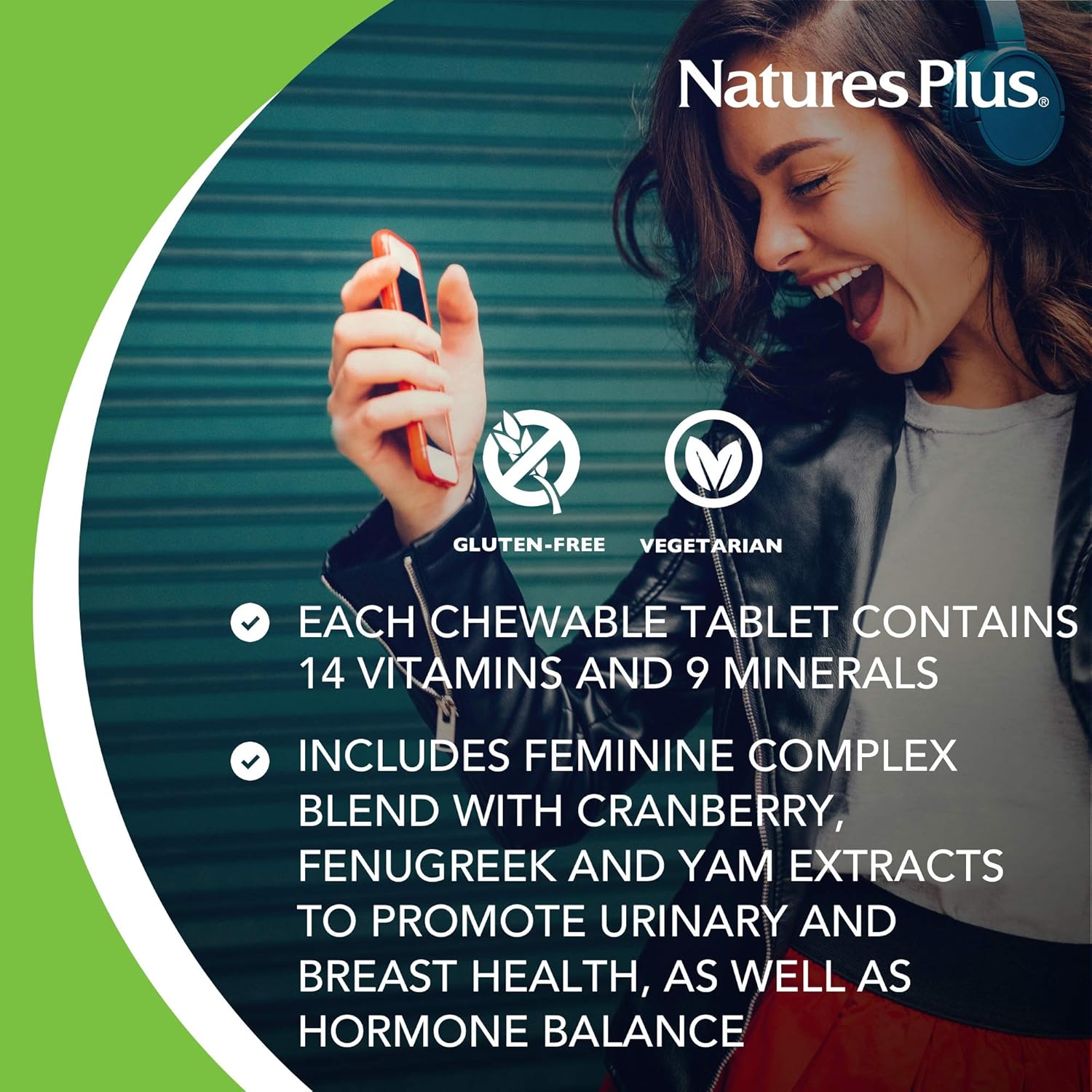 NaturesPlus Source of Life Power Teen for Her, Food Based Chewable Multivitamin Vitamins for Teenagers, Vegan, Gluten Free - Image 5