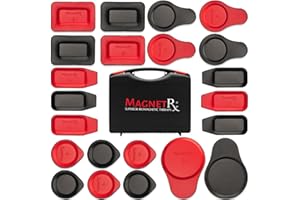 MagnetRX® Biomagnetic Therapy Magnets Kit – Imanes para Biomagnetismo Médico – Dr Goiz Bio Magnet Pair for Biomagnetism Magnets Therapy – Assorted Round & Rectangular 2500-5200 Gauss (22 Mixed Units)