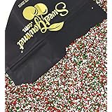 SweetGourmet Jingle Mix | Red Green White Christmas Nonpareils | 2 Pounds