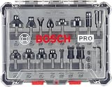 Bosch Professional 15 Pcs Mixed Router Bit Set Ø8 mm Shank view 2