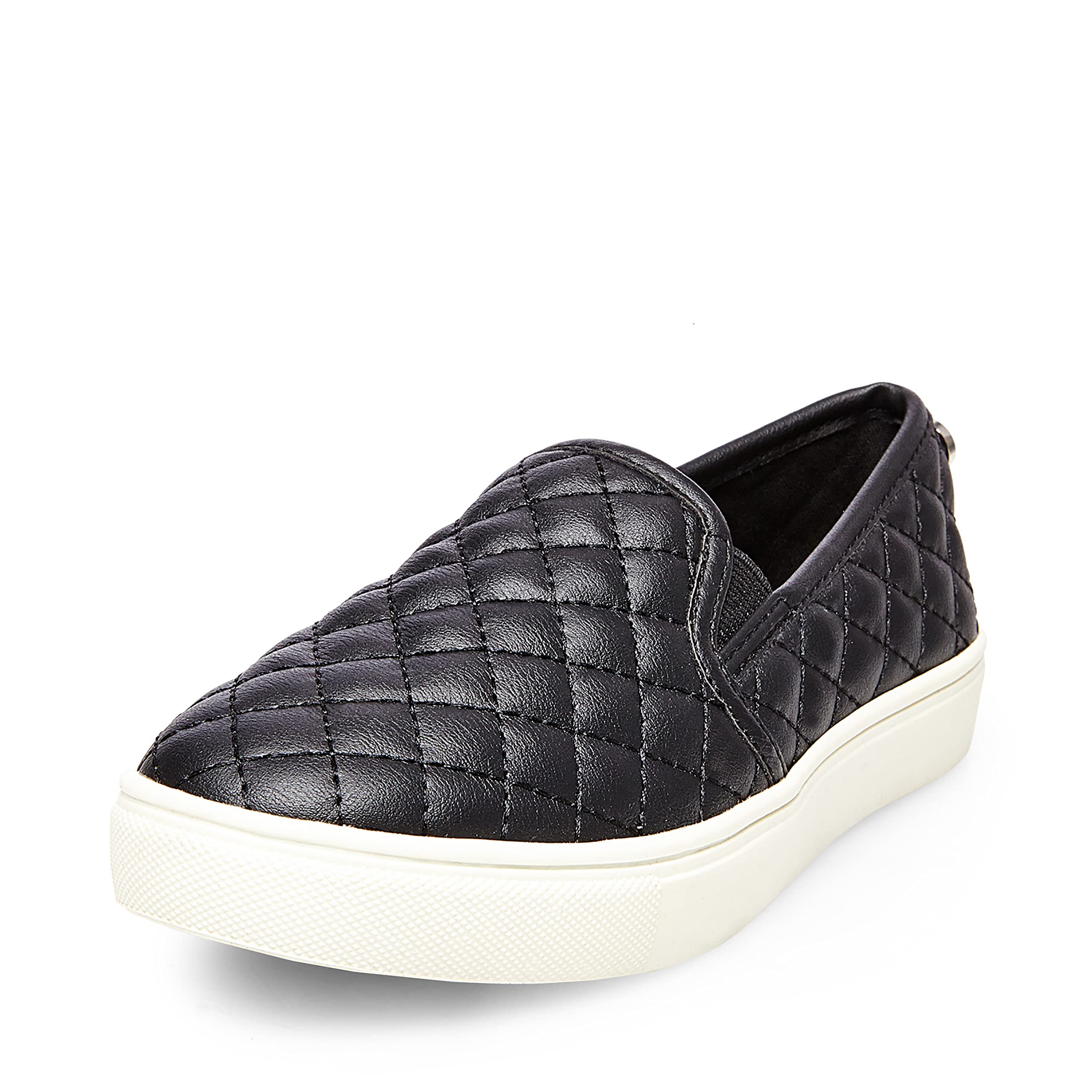 Steve Madden Girls Shoes Ecentric Q Flat, Black, 3