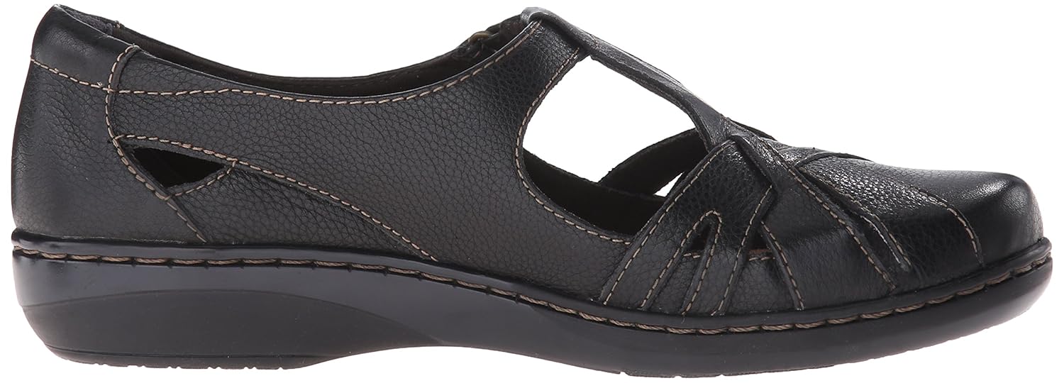 clarks women's evianna doyle fisherman sandal black 6 b(m) us
