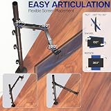 VIVO STAND-V011 Extra Tall Single Monitor Desk Mount 39 in Pole 22 lb view 3