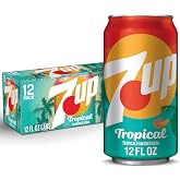 7UP Tropical Soda, 12 Oz Cans, 12 Count