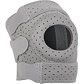 Windblazer Adjustable Knee Brace for Women & Men, Knee Brace with Side Stabilizers, Neoprene Compression for Pain Relief, Arthritis, Running, Sports, Injury Recovery, Grey