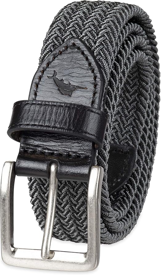 Tommy Bahama Men's TwoTone Stretch Braided  Belt at Amazon Men’s