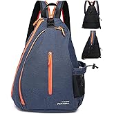 OUTPLORER Pickleball Bags for Women Pickleball Paddle Bag Sports Adjustable Sling Bag with Fence Hook Crossbody Backpack Fits to the Courts