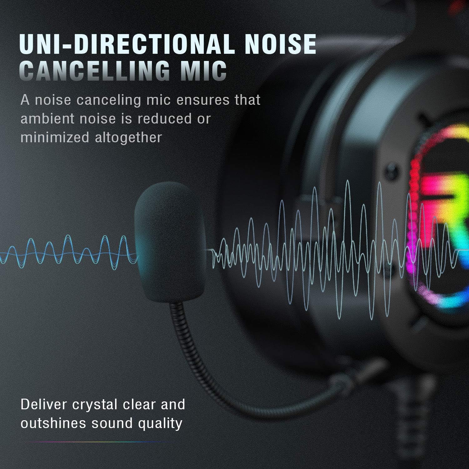 RUNMUS Gaming Headset for Xbox One, PS4, PC Headset w/ Surround Sound, Over Ear Headphones with Noise Canceling Mic & RGB Light, Compatible with Xbox One, PS4, Nintendo Switch, PC, Mac, Sega Dreamcast: Computers & Accessories