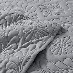 EXQ Home Quilt Set Full/Queen Size Grey 3