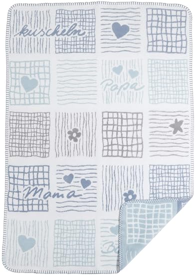 Baby Kuscheldecke aus 100% Bio Baumwolle - NEU bei Minky Mooh®! Kuschelige Baby Decke, Erstlingsdecke, Einschlagdecke/Babydec