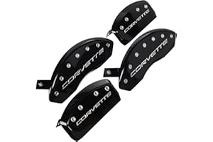 MGP Caliper Covers 1997-2004 Chevrolet Corvette - Front and Rear Set - Black