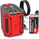 AutoLine Pro HyperSmoke™ Automotive Smoke Machine EVAP Vacuum Leak Tester – Adjustable Pressure – OEM Approved Smoke Fluid – Built-in Air Compressor Motor - Includes Smoke Fluid x2.