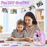 YKSLEMON Kids Camera Instant Print 48MP 1080P Video 32GB Card Unicorn Cover view 5
