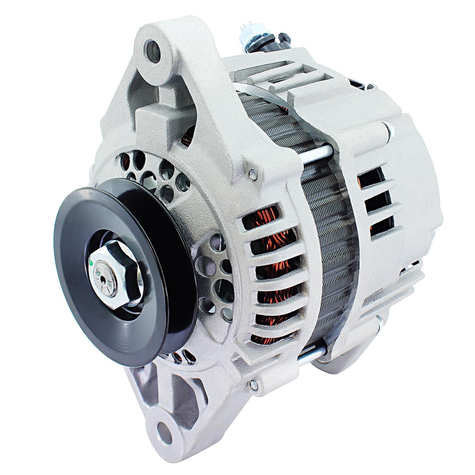 Photo 1 of New Alternator For Nissan Pickup Compatible With 1995 1996 1997 95 96 97 2.4L 60AMP, 23100-0S300 23100-0S300R 2310M-0S300RW LR160-727 13644N AHI0016 400-44020, 1-Groove Pulley (13644NA)
