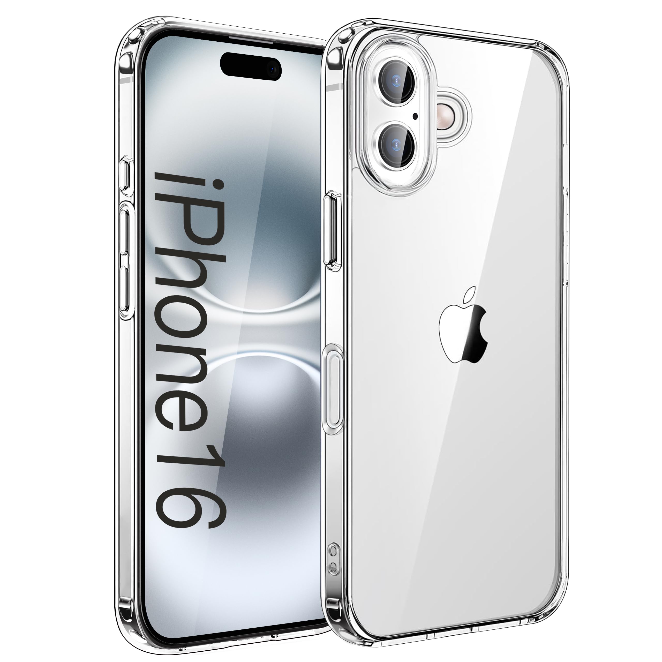 DIFAYA iPhone16 ケース クリア iPhone16 カバー 透明 MIL規格 耐衝撃 『黄変防止 ワイヤレス充電対応』 『スレ傷防止 滑り止め 軽い ストラップホール付き 落下防止 レンズ保護』 『PC背面 + TPUバンパー 傷に強い背面』 一体フィット感 スマホケース スマホカバー いphone16透明 ケース いphone16クリア ケース の商品画像