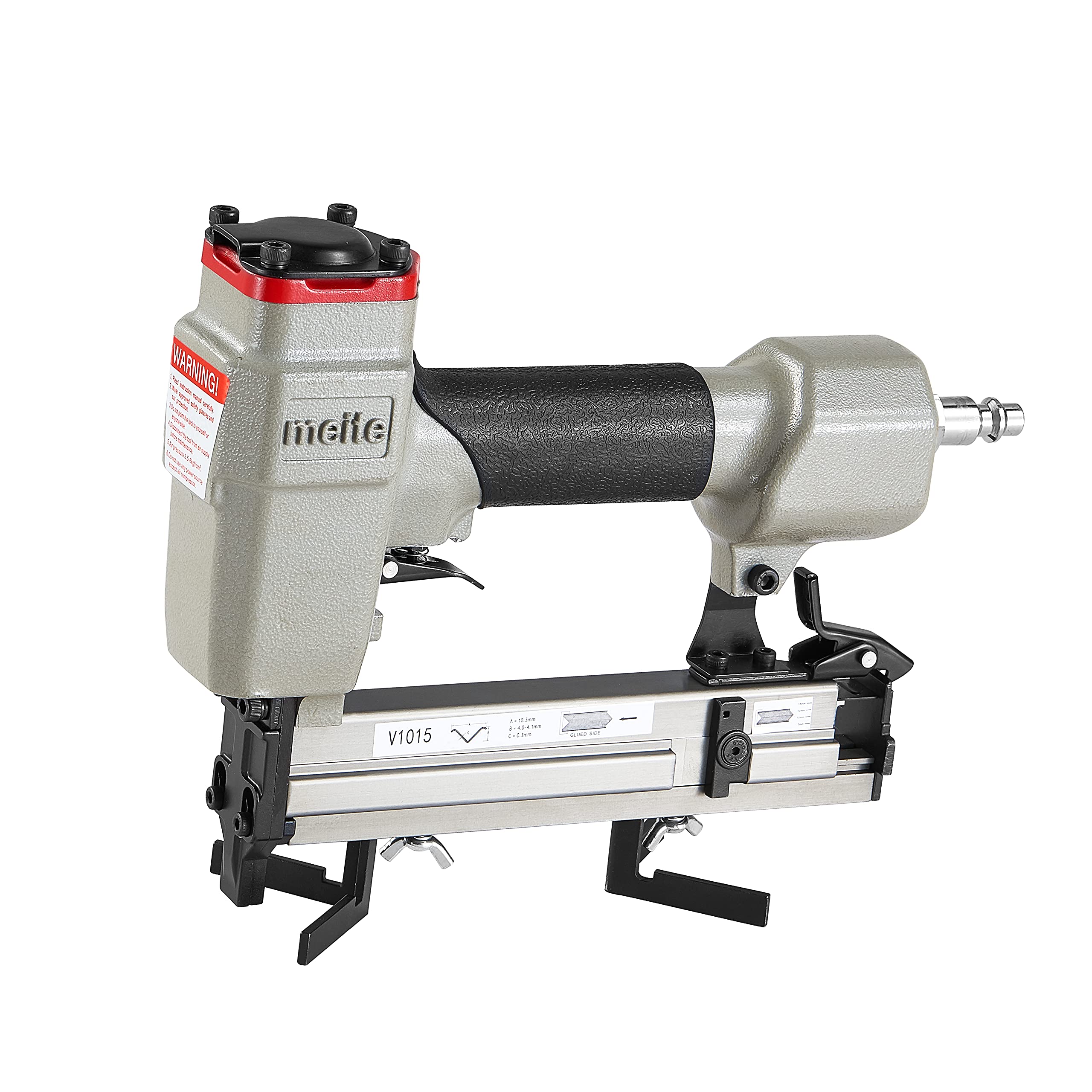 meite V1015B Air V Nailer for Picture Frame, Pneumatic Frame Joiner for Picture Framing, Uses 7mm-15 mm Length V Nails