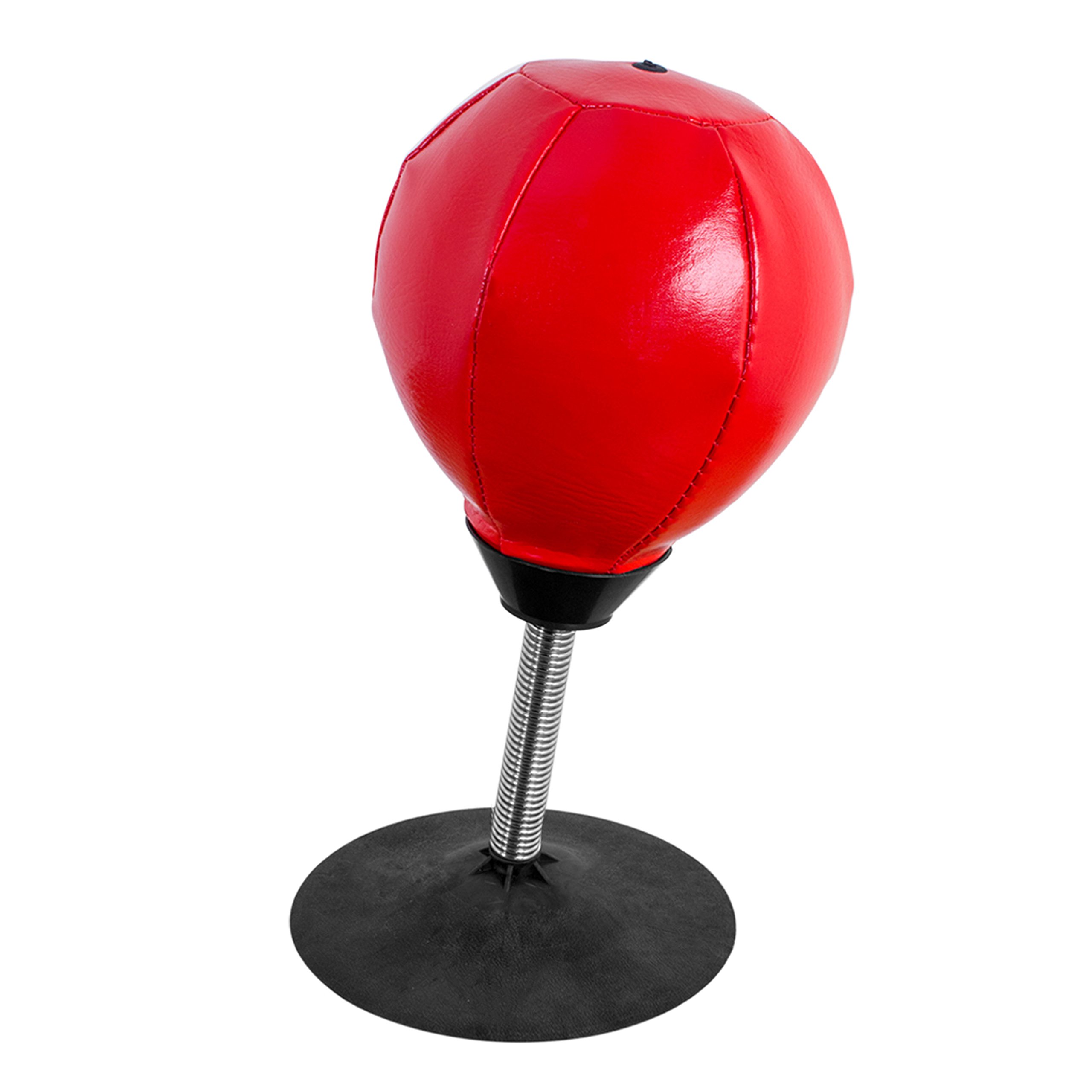 Global Gizmos Desktop Mini Punch Ball Stress Buster ~ Pump Included ~ Office, Home, Gift ~ Suction Bottom ~ 50440