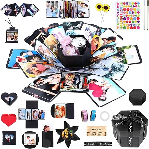 Kicpot Explosion box,Surprise DIY Photo Album,Gift Box with