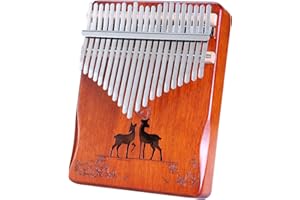 LYDESY Kalimba Thumb Piano 21Keys Kit Professional Tuned Calimba Portable 17Keys Finger Piano Kit Birthday Festival Gifts For Kids Adults Music Lovers Beginner (Xianlu Retro Color, 21 Keys)