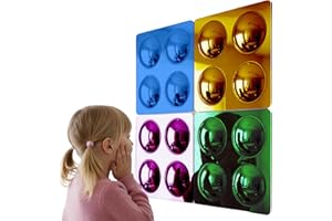 Special Supplies Sensory Bubble Wall Mirror - Interactive Colorful Acrylic Mirrors for Wall Decoration and Sensory Toys for Kids Classroom or Home - Room Decor -Visual, Tactile Stimulation - (4)
