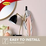 Command Large Matte Black Double Hook Damage Free Hanging Indoor Use Jackets view 7