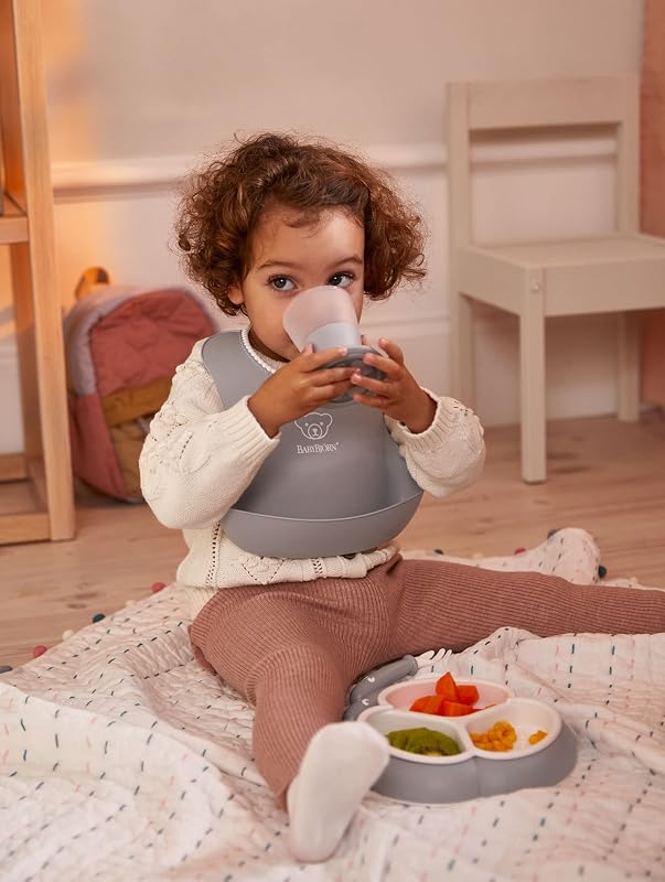 Kindergeschirr, 8-teilig, Grau