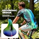ROCKBROS Bike Seat Cushion Comfortable Ergonomic Breathable 26x22cm view 4