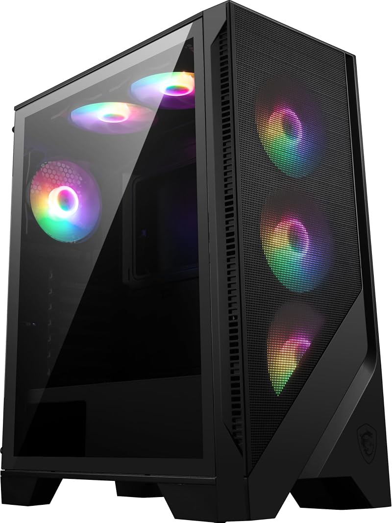 MSI MAG FORGE 120A AIRFLOW ATX Mid-Tower Case 330mm GPU 6x120 ARGB