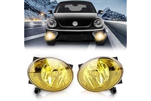 TangMiGe Fog Lights Lamps for 2010-2015 Volkswagen Golf Hatchback/Wagon, Volkswagen Jetta Sedan/Wagom, Volkswagen Beetle, Vol