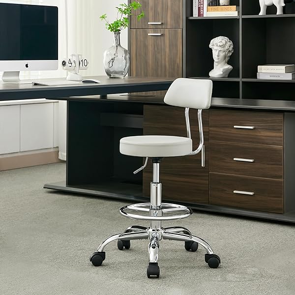 FIRAVOE DRAFTING STOOL (HEIGHT ADJUSTABLE OFFICE CHAIR WITH...