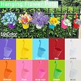 GIOVARA 10Pcs Large Metal Hanging Flower Pot Set Assorted Colors view 2